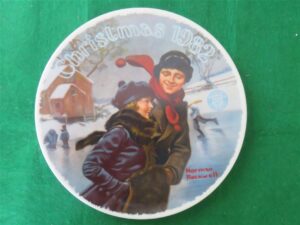 Norman Rockwell Collector's Plate Christmas Courtship 1