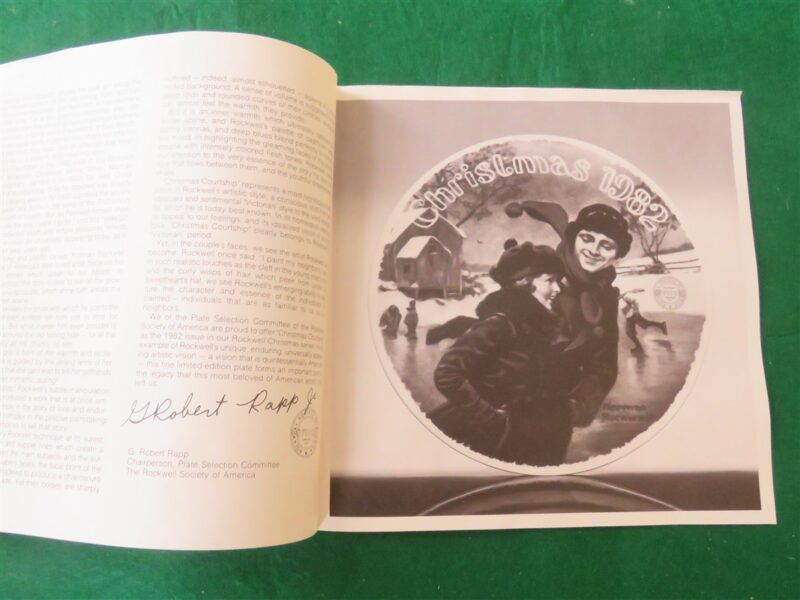 Norman Rockwell Collector's Plate Christmas Courtship 6