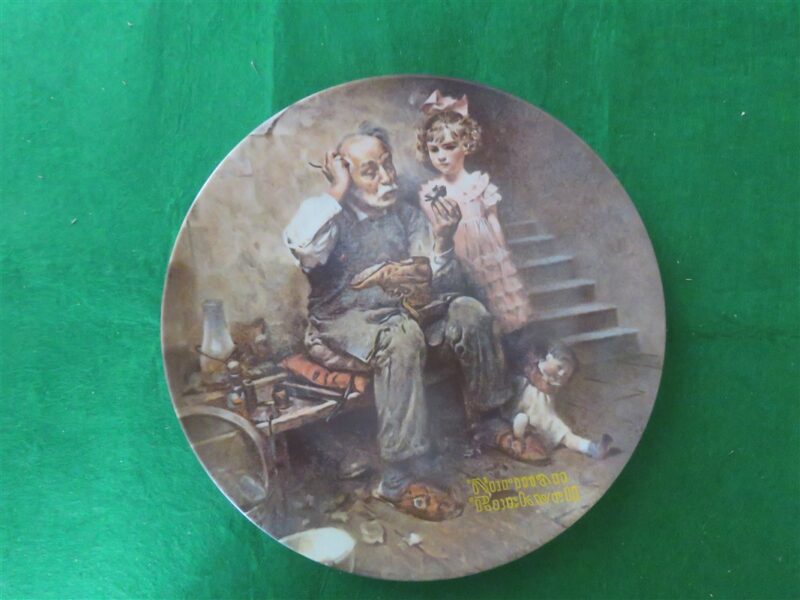 Norman Rockwell Collector Plate “The Cobbler” Knowles 1
