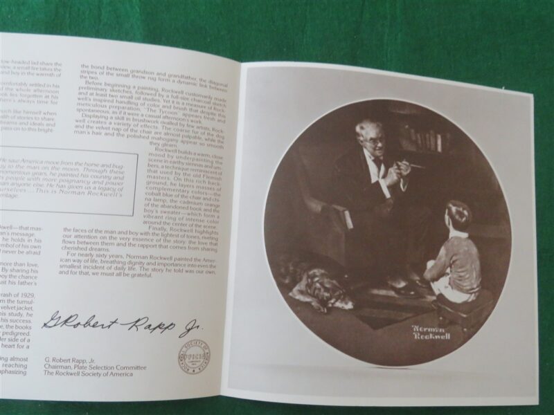 Norman Rockwell Collector Plate “The Tycoon” 6