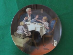 Norman Rockwell Collector Plate “The Gourmet” 1