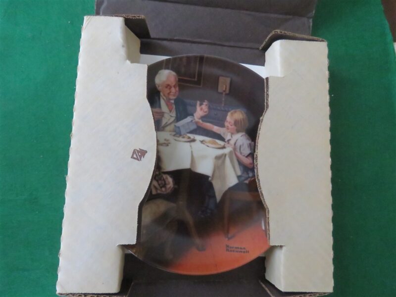 Norman Rockwell Collector Plate “The Gourmet” 7