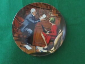 Norman Rockwell Collector Plate “The Professor” 1