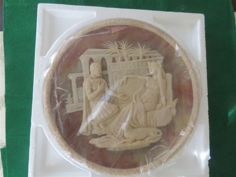 Antony & Cleopatra Decorative Plate Great Romances Of History By Carl Romanelli 7
