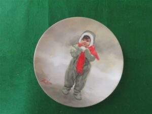 Winter Angel Collector Plate Donald Zolan Wonder of Childhood Collection 1