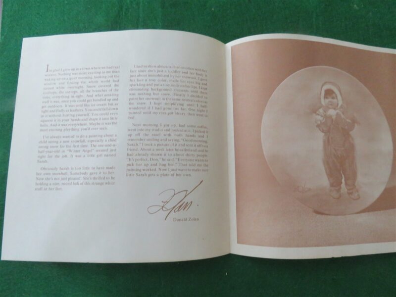 Winter Angel Collector Plate Donald Zolan Wonder of Childhood Collection 6