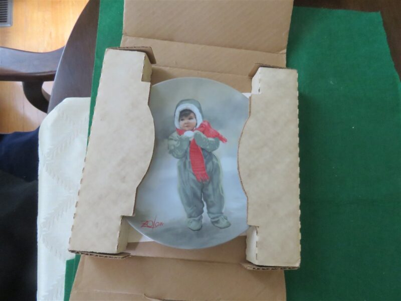 Winter Angel Collector Plate Donald Zolan Wonder of Childhood Collection 7
