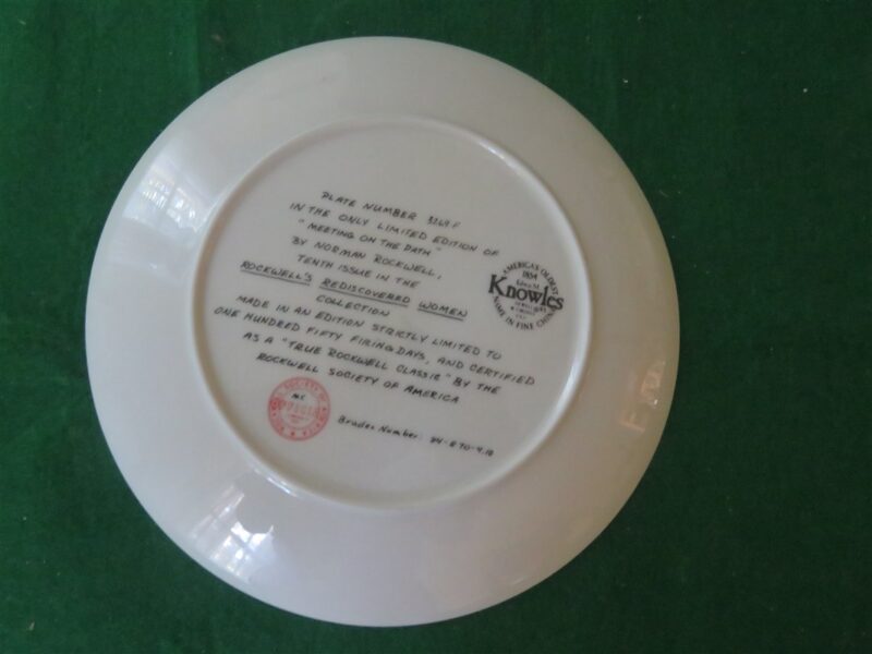 Rockwell Collector Plate Knowles Meeting On The Path 3