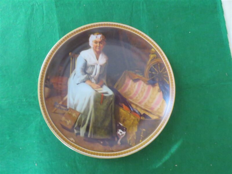 Rockwell Collector Plate Knowles Reminiscing In The Quiet 1