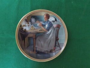 Rockwell Collector Plate Knowles Working In The Kitchen 1