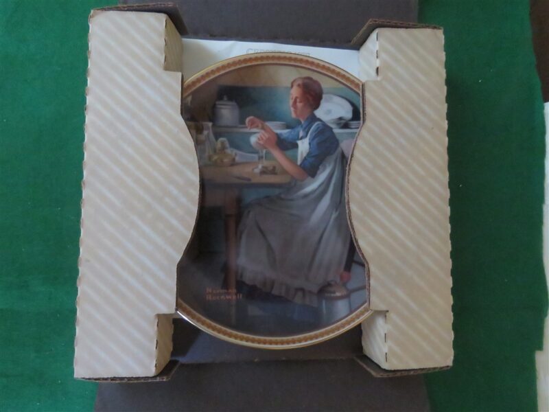 Rockwell Collector Plate Knowles Working In The Kitchen 7
