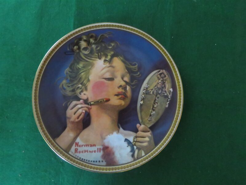 Rockwell Collector Plate Making Believe At The Mirror 1