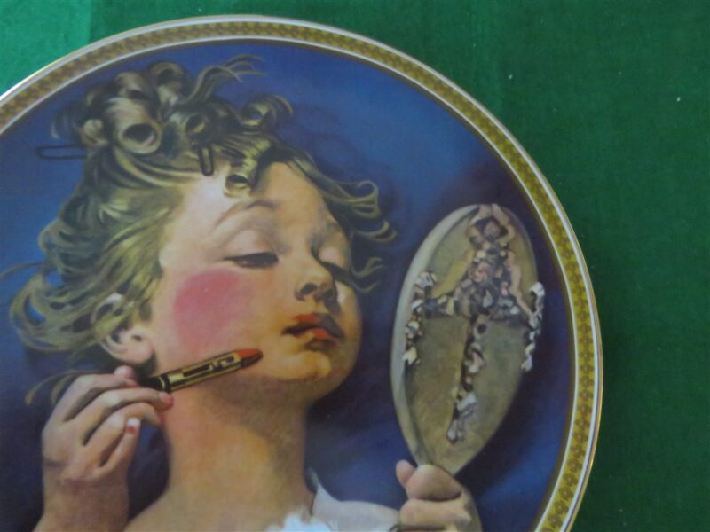 Rockwell Collector Plate Making Believe At The Mirror 2