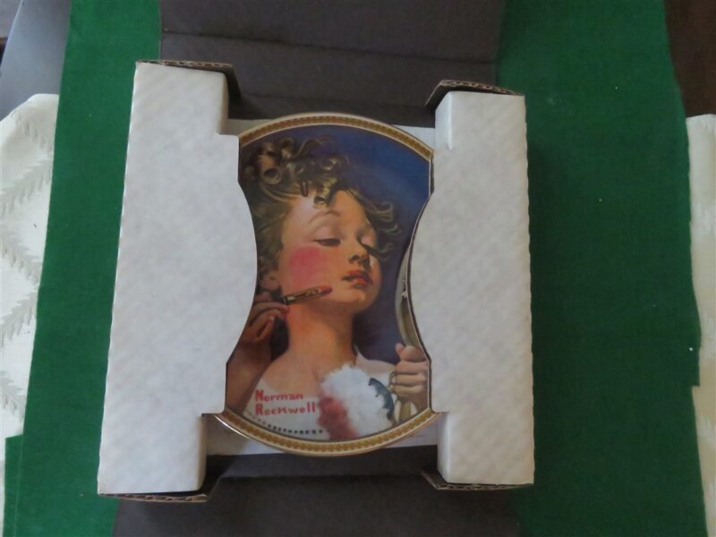 Rockwell Collector Plate Making Believe At The Mirror 7