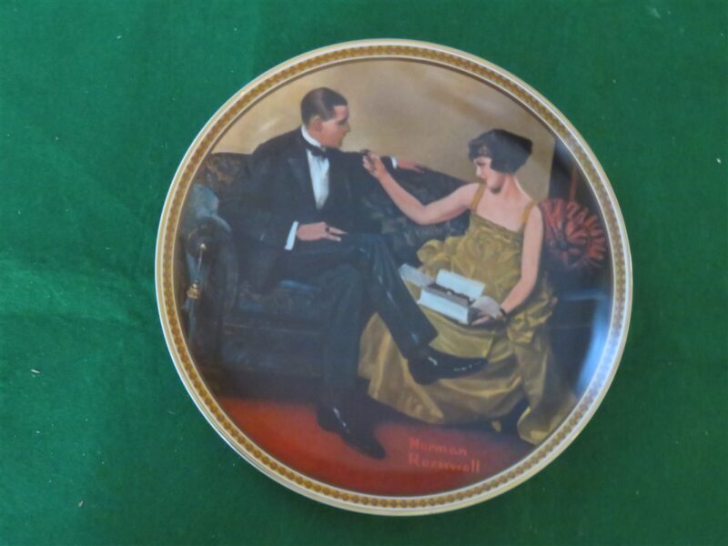 Rockwell Collector Plate Knowles Flirting In The Parlor #16660C 1