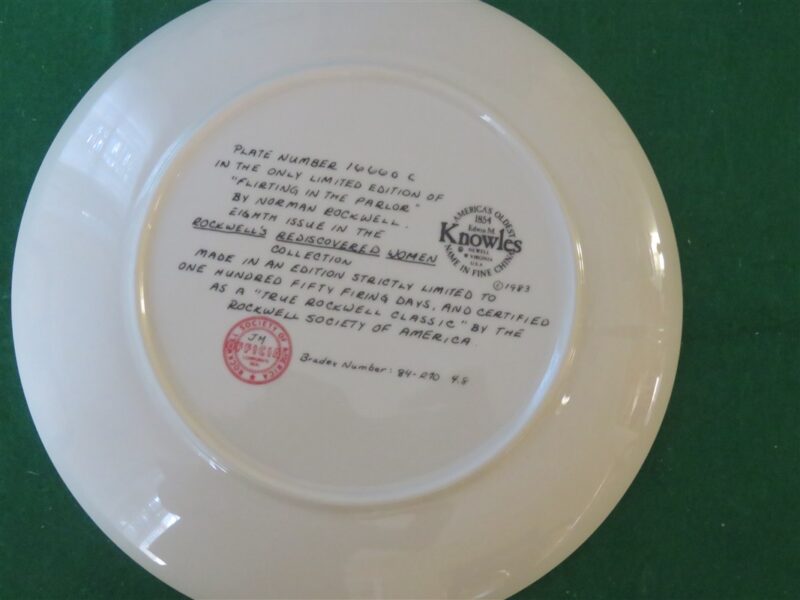 Rockwell Collector Plate Knowles Flirting In The Parlor #16660C 3