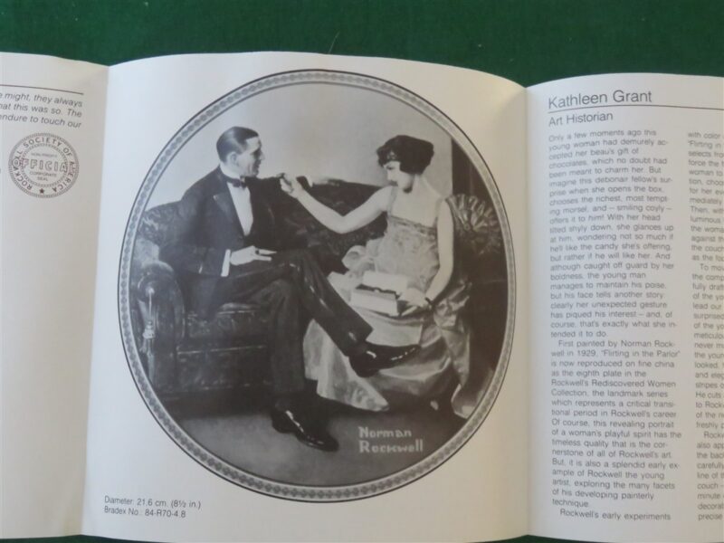 Rockwell Collector Plate Knowles Flirting In The Parlor #16660C 6