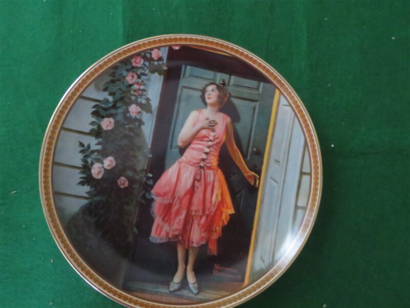 Rockwell Collector Plate Knowles Standing In The Doorway 1