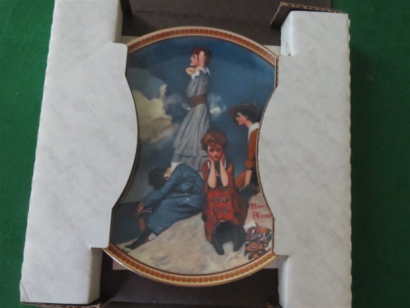 Rockwell Collector Plate Knowles Waiting On The Shore #16382U 7