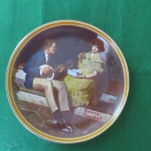 Rockwell Collector Plate Knowles Pondering On The Porch #2689P 1