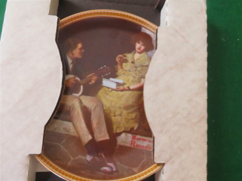 Rockwell Collector Plate Knowles Pondering On The Porch #2689P 7
