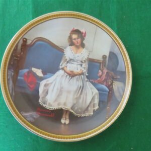 Rockwell Collector Plate Knowles Waiting At The Dance #17149F 1