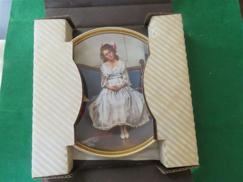 Rockwell Collector Plate Knowles Waiting At The Dance #17149F 7