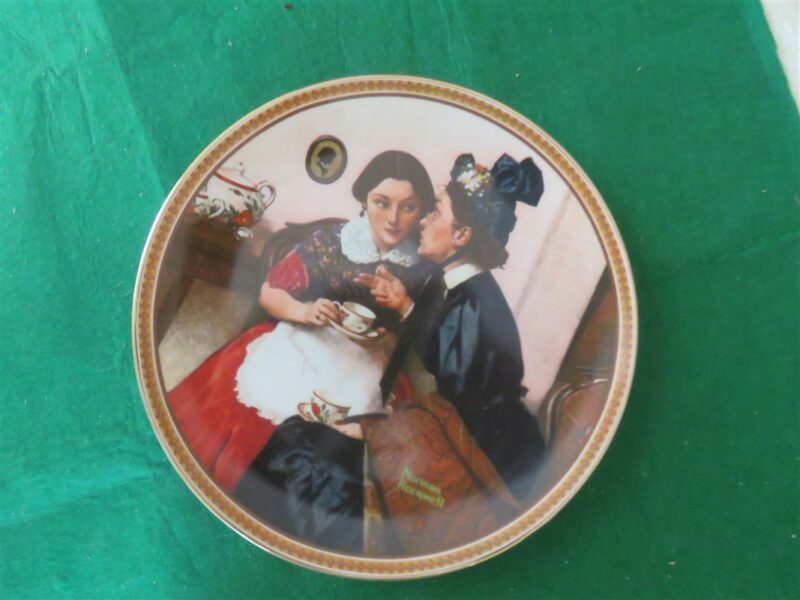 Rockwell Collector Plate Knowles Gossiping In The Alcove #9635H 1