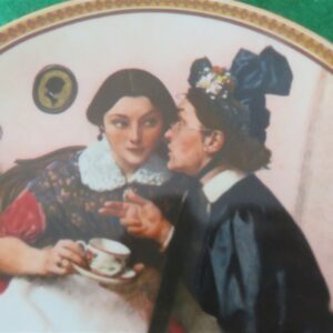 Rockwell Collector Plate Knowles Gossiping In The Alcove #9635H 2