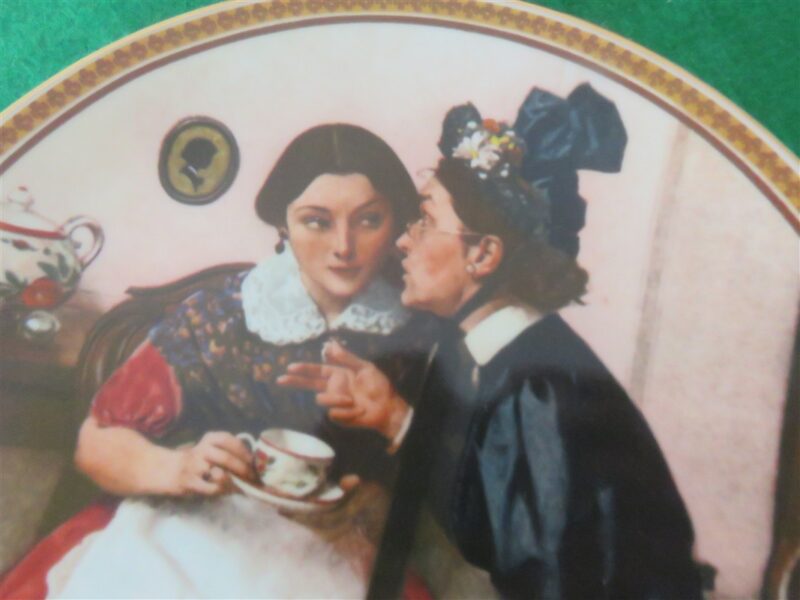 Rockwell Collector Plate Knowles Gossiping In The Alcove #9635H 2