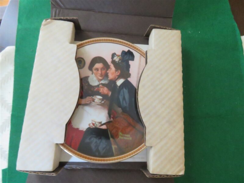 Rockwell Collector Plate Knowles Gossiping In The Alcove #9635H 7