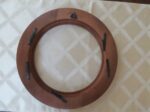 Round Van Hygan and Smythe Solid Wood Plate Holder 2