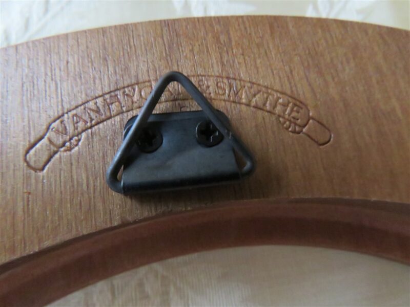 Round Van Hygan and Smythe Solid Wood Plate Holder 3