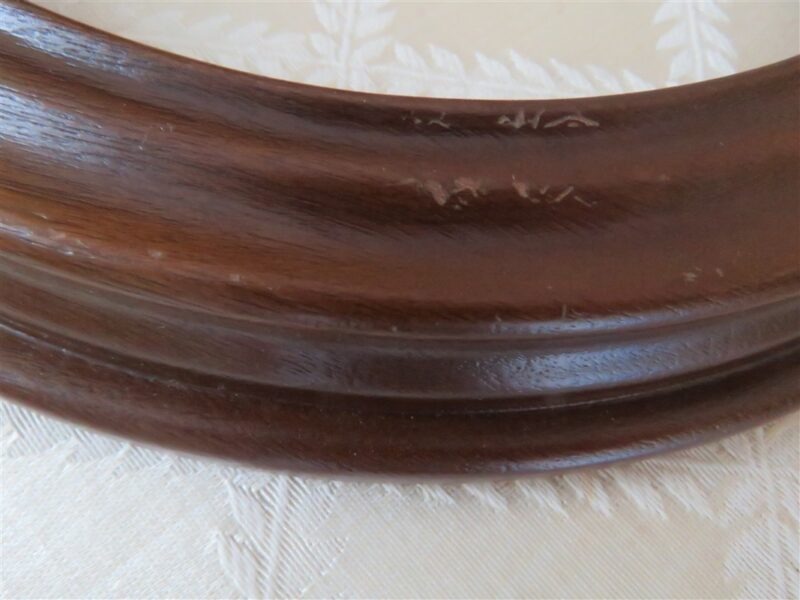 Round Van Hygan and Smythe Solid Wood Plate Holder 3
