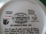 Collector Plate Henri d’Arceau-Limoges Brigitte In Mini-Skirt the Liberated Woman 1965 Plate #CE554 d
