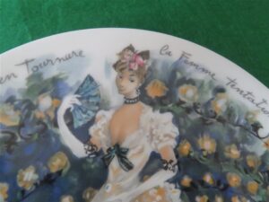 Collector Plate Henri d’Arceau-Limoges Sarah in Bustle – The Woman of Temptation 2
