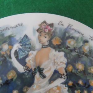 Collector Plate Henri d’Arceau-Limoges Sarah in Bustle – The Woman of Temptation 2