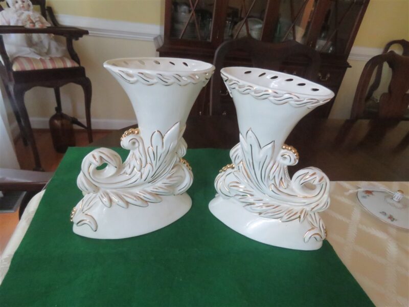 Horn Of Plenty Flower Vase With Roses 12