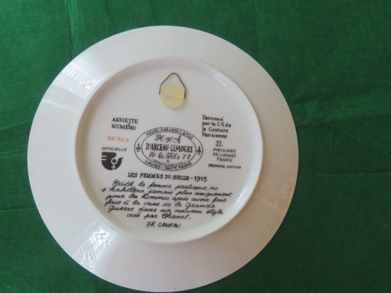 Collector Plate Henri d’Arceau-Limoges 3