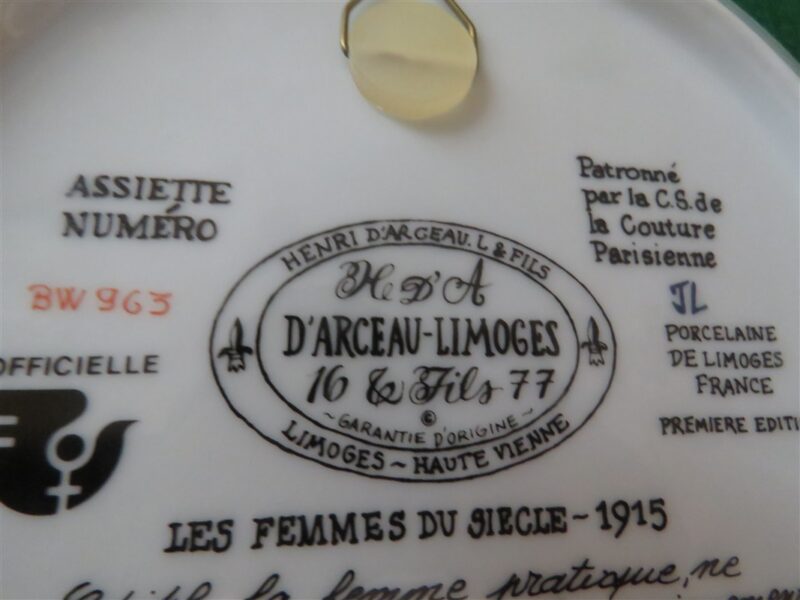 Collector Plate Henri d’Arceau-Limoges 4