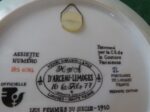 Collector Plate Henri d’Arceau-Limoges Plate #BS994 d