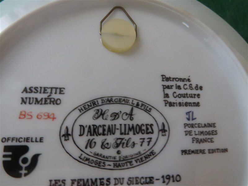 Collector Plate Henri d’Arceau-Limoges Plate #BS994 d
