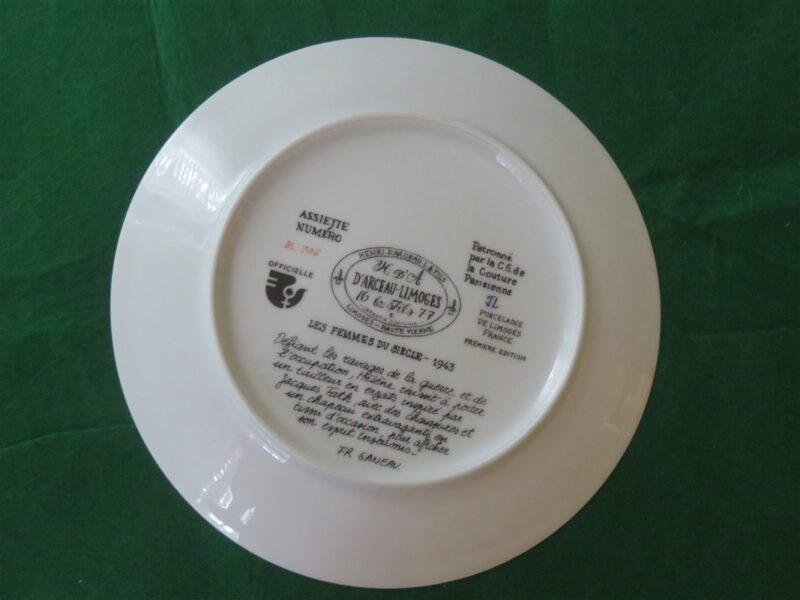 Henri d’Arceau-Limoges Helene the Intrepid, Fashion At All Costs, 1943 Plate #BL706 c