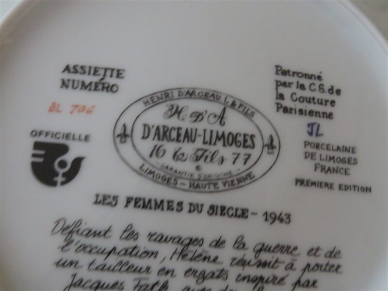 Henri d’Arceau-Limoges Helene the Intrepid, Fashion At All Costs, 1943 Plate #BL706 d