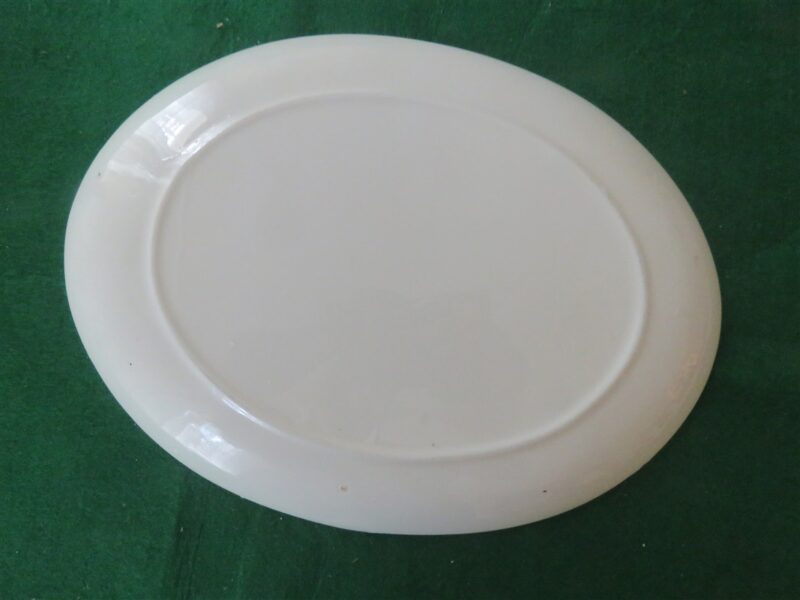 Vintage 50's Homer Laughlin Golden Wheat & Fleur De Lis Vintage Platter 22K Gold Harvest pattern. 3