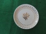 Golden Wheat Bread Plate Fleur De Lis Harvest Pattern Homer Laughlin 1