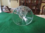 Leaded Glass Footed Vase Etched 5