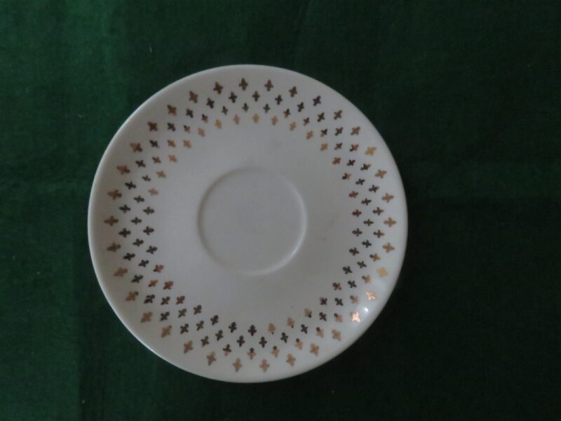 Golden Wheat Saucer Fleur De Lis Harvest Pattern 1