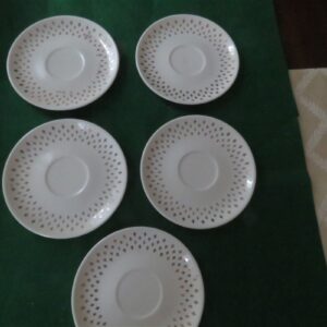 Golden Wheat Saucer Fleur De Lis Harvest Pattern 5