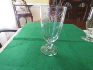 Pedestal Stem Crystal Water Glass 12